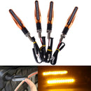 4x Motorcycle LED universal orange turn signal lamp motorbike indicator li %o
