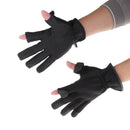 2 Cut on-off Finger Anti-Slip Sports Warm Gloves for Fishing Watersports