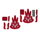 Bicycle Helmet Foam Pads Replacement Cushions Padding Kits Red for Bike Helmet