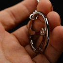 Racing Car Steering Wheel Shape Key Chain Ring Keyring Key Fob Decor Y3B1