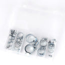 26pcs Stainless Steel Drive Hose Clamp Adjustable Fuel Pipe Worm Gear Clip