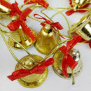 10x Metal Golden Small Bell Trumpet Bells For Christmas Decor Tree S5Z2 Fav H4S5
