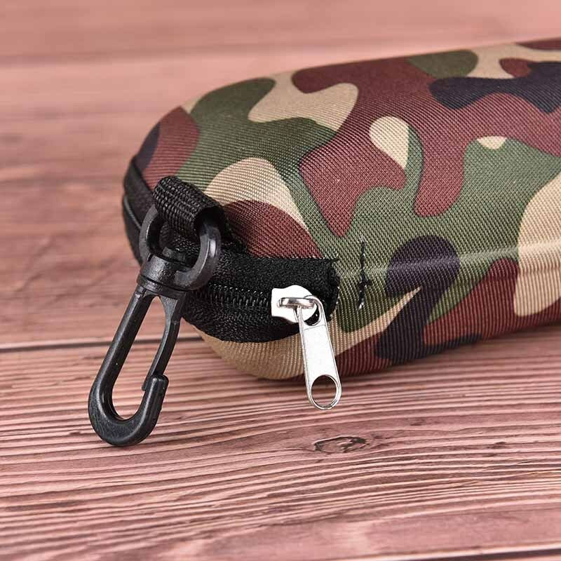 Glasses Box Sunglasses Case Camouflage Storage Protector zipper Unisex Contai Gw