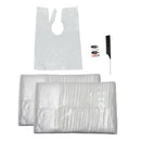 200X Disposable Hair Cutting Cape Clear Hairdressing Apron Cloth for Barber