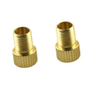 2 Pieces Car Bicycle Motorcycle Presta to Schrader Brass Tube Valve Adaptors