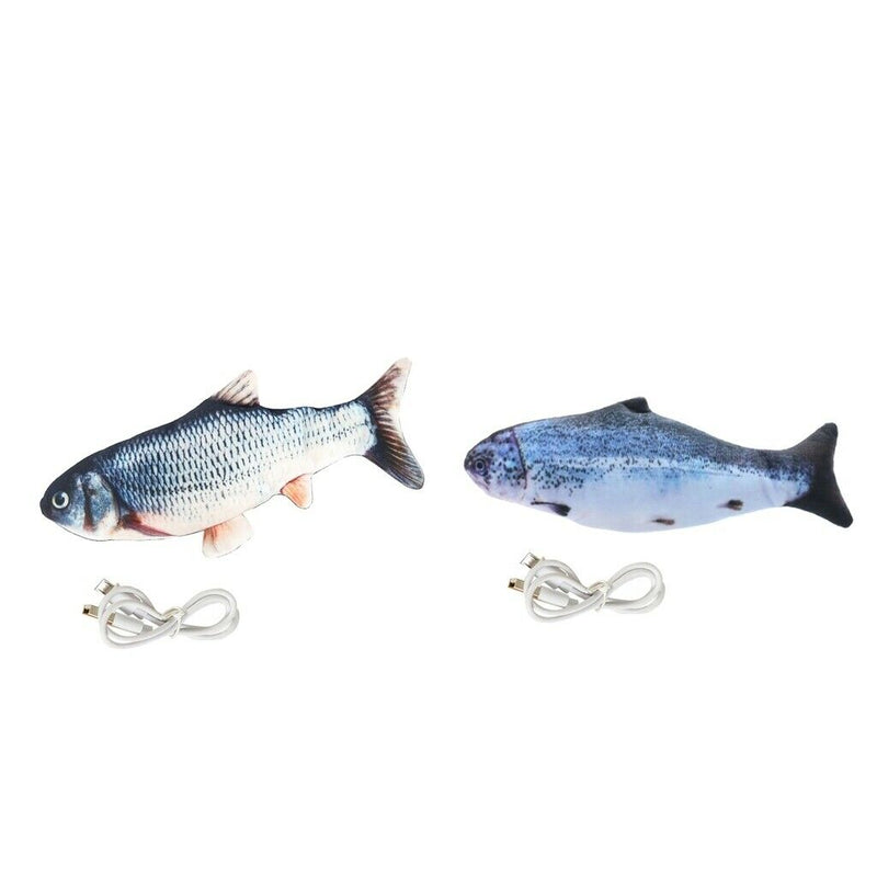 2x Cats Kitten Lifelike Simulation Electric Plush Wagging   Interactive Toys