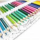 36 Holes Big Pencil Case School Canvas Roll Pouch pencil box Constellation