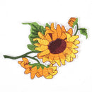 sunflower iron on patch embroidered clothes patch for clothing garment apparel F