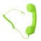 3.5mm Mic Retro Cell Telephone Handset Phone Classic Receiver Pink+Green