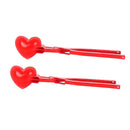 Heart-shaped Snowball Clip Funny Snowball Mold Kids Outdoor Toys (34x8cm)