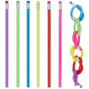 60 Pieces Bendable Pencil Flexible Bendy Soft Pencils with Eraser, Colorful