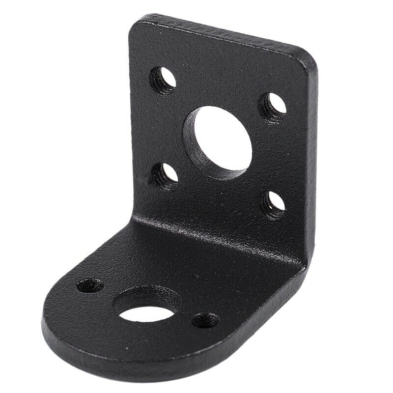 Black Metal L Shaped Mounting Bracket Holder for 25mm Gear Motor A5L3