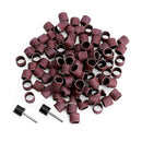 100pcs 1/2" 80Grit Sander Paper Sanding Bands Polishing Rotary OZ