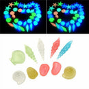 10PCS Glow in the Dark Luminous Stone Conch Shells Aquarium Fish Tank Decor MO