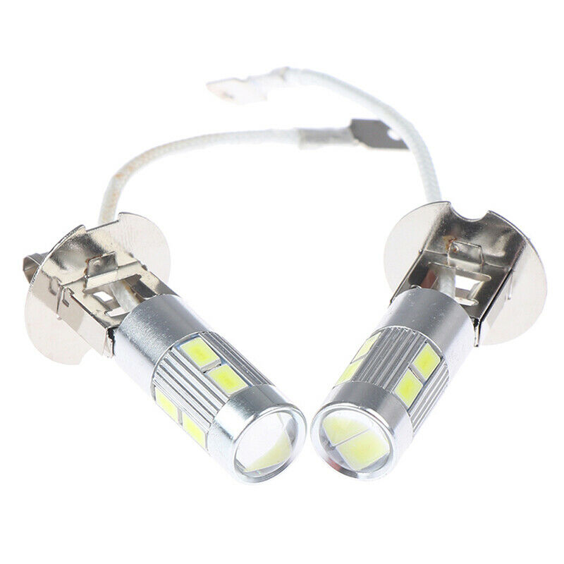 2X H3 50W 6000K High Power Car LED Bulbs White JR