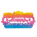 Happy Anniversary Frame Cutting Dies Stencils Scrapbook Embossing Craft