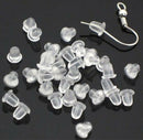 Wholesale 500PCS Rubber Earring Back Stoppers Ear Post Nuts 4MM Jewelry Making