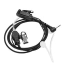 1 Pin Covert Acoustic Tube Earpiece Surveillance Headset With Ptt & Mic For