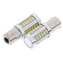2X White 7443 7440 33SMD Tail Brake Stop High Power LED Bulbs 6000K 1_