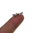 100Pcs Leaf Veins Charm Pendant Dainty Dangle Crafting Accessories for Necklace