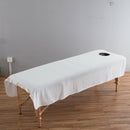 2 Pack Super Soft SPA Massage Table Flat Sheet Cloth Beauty Face Bed Cover White