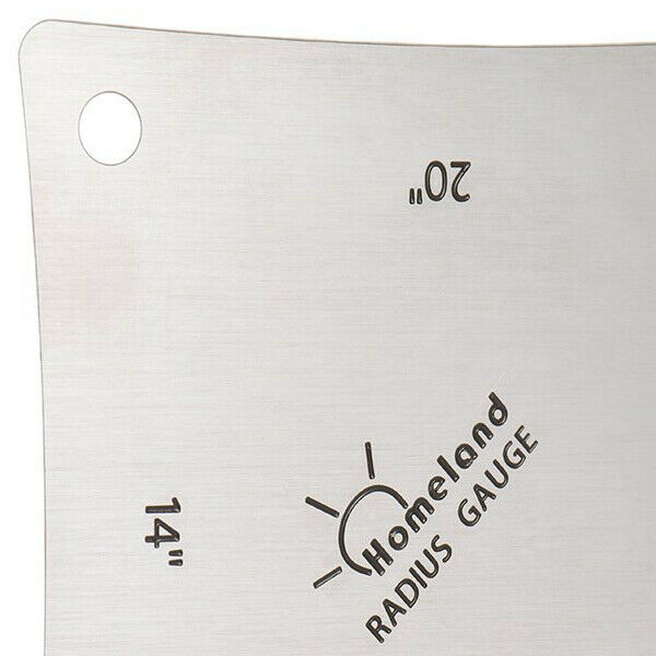 2pcs Guitar Fingerboard Fretboard Saddle Nut Radius Gauge Measuring Stainle