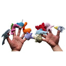 10pcs Cartoon Ocean Animals Soft Puppet Baby Girl Boy Plush Finger Toys