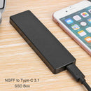 USB 3.1 SSD Hard Drive Enclosure to NGFF SATA M.2 External Hard Disk Case for PC