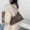 Animal Pattern Women Handbag Street PU Shoulder Underarm Tote Bag (Leopard)