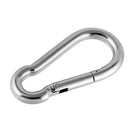 2pcs 4cm Climbing 304 Stainless Steel Carabiner Clip Quick Hook Keyring