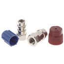 R-12 to R-134a Retrofit Conversion Adapter Fitting 1/4 SAE Valves Kit OZ