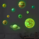 Eight Planets Luminous Wall Stickers Fluorescent Kids Room Ceiling Decals