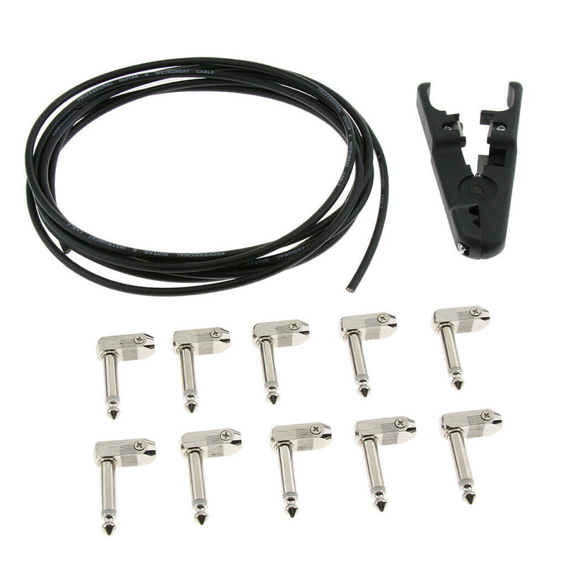 DIY Pedalboard Kit Of No-solder Effects Patch Cables For Guitar Bass