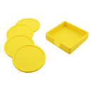 Silicone Drink Coaster Placemats Table Mats Cup Tray Kitchen Supplies Yellow