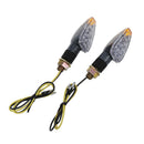2 PCS 14 LED Signals Turn Signal Lights Amber Motorcycle V7V6