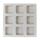 9 Cavity Square Silicone Soap Molds Soap Craft Diy Soap Making Chocolate Mo BX