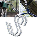 2pcs Easy Apply Hammock Hook S Shape Durable Stainless Steel Portable Travel