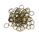 100Pcs Split Keychain Key Rings Jump Rings Round Keyfob Metal Accessory 20mm