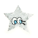 stars eyes patches reversible change color sequins sew on patches for clothes ME