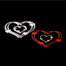 2pcs/set Love Heart Metal Cutting Die Stencils for DIY Card Scrapbooking LJ