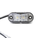 1pc 2 LED White Side Marker Clearance Light Lamp Car Truck Trailer Caravan 12V