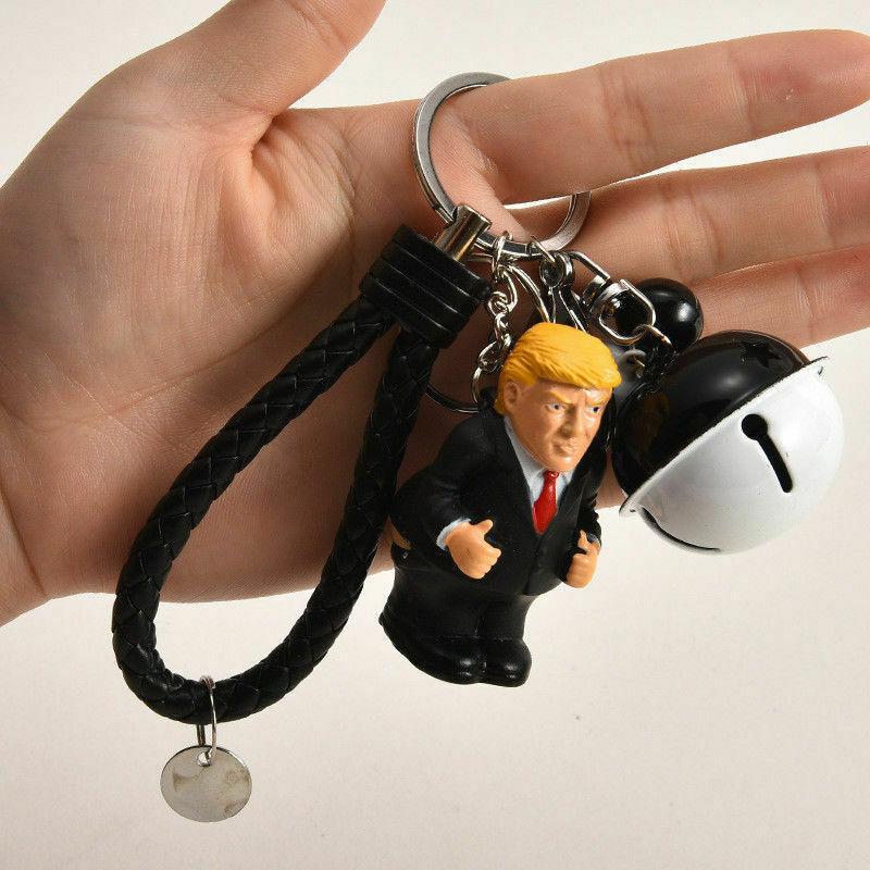 Donald Trump poop keyring president squeeze funny key chain novelty fun Gift New