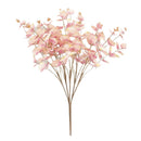 19inch Artificial Eucalyptus Leaves Branch Silk Leaves Green Wedding Decor Pink