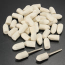 50pcs Soft Cone Felt Polishing Buffing Wheel for Rotary Tool-3mm Shank