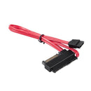 SFF-8482 SAS 29 Pin + 15 Pin to 7 Pin SATA Power Adapter Cable Red
