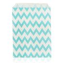 25 X Stripe Paper Party Bags Snack Candy Bags Blue