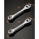 Metal Universal Multi-function Rotary Socket Wrench 8-in-1 Supplies 255x50mm
