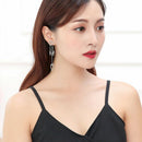 Metal Fashion Heart-Shaped Ladies Hanging Earrings Fashion Love Long Tassel