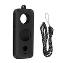 Soft Silicone Cover Housing for Insta360 ONE X2 Protective Shell (Black)