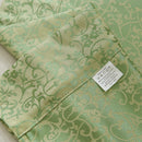 One Set Green Rod Pocket Short Tier Curtains Panels Half Drapes for Bathroom